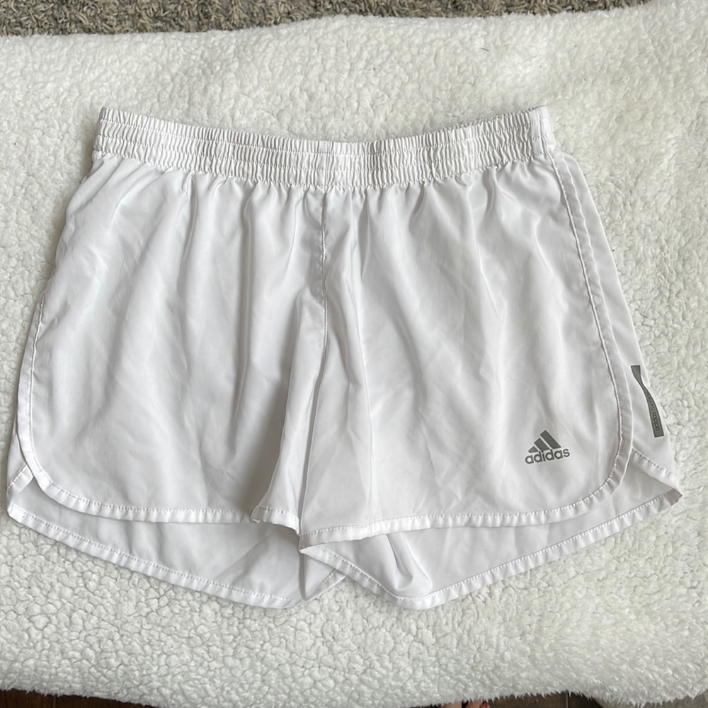 adidas white shorts